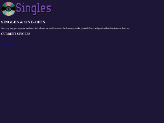 Projects/Singles screenshot