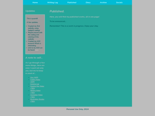published screenshot
