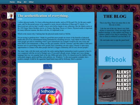 new website concept screenshot