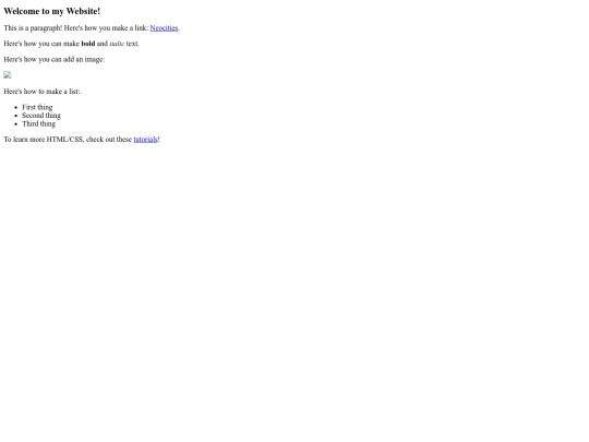 Menu screenshot