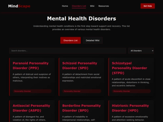list screenshot