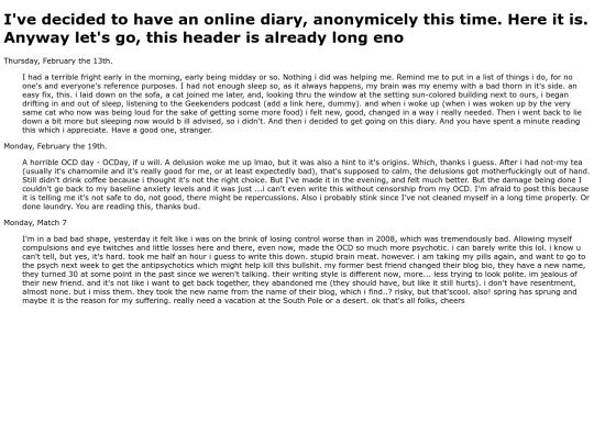 MyDiary screenshot