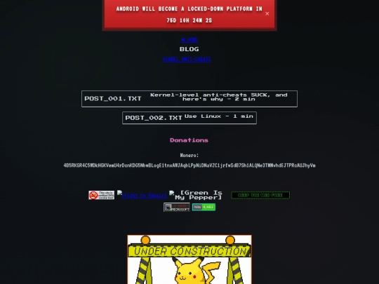 blog screenshot