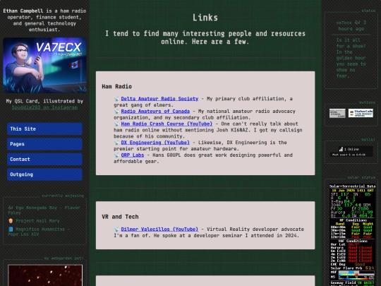 links screenshot