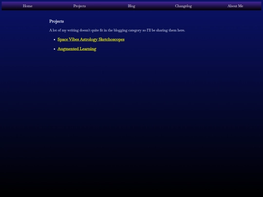 projects screenshot