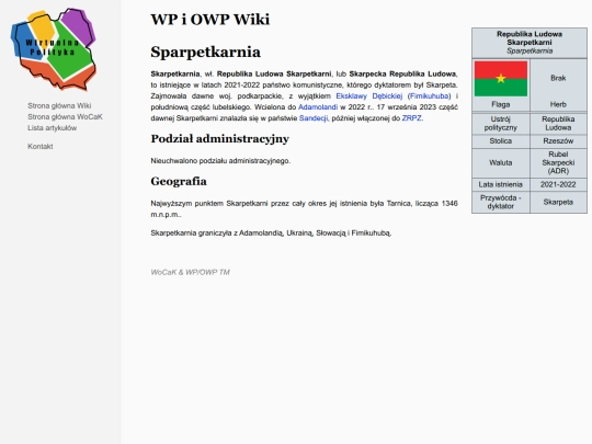 wiki/Skarpetkarnia screenshot