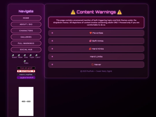 warnings screenshot