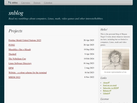 projects screenshot