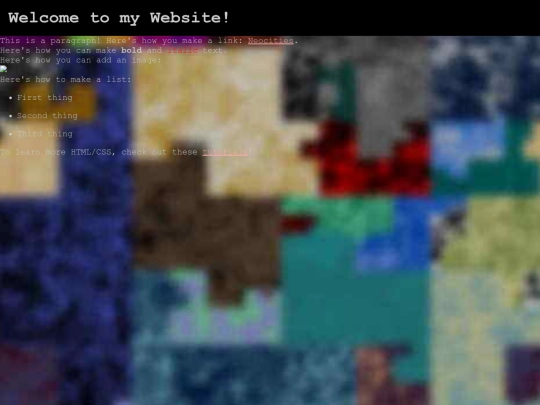 test screenshot