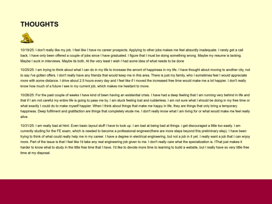 Blog screenshot