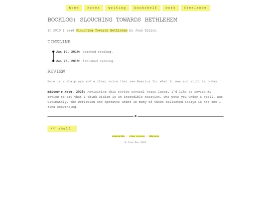 shelf/joan-didion/slouching-towards-bethlehem screenshot