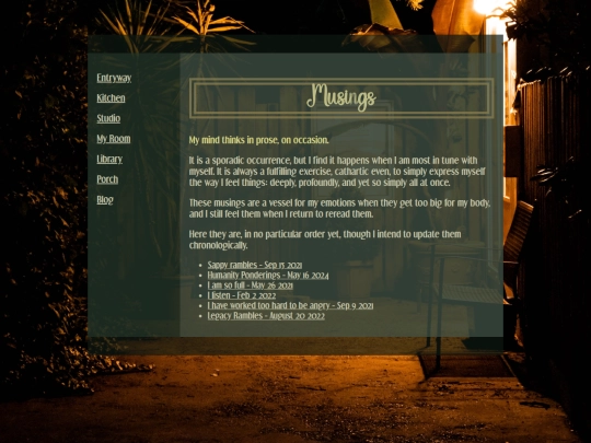 porch/musings screenshot