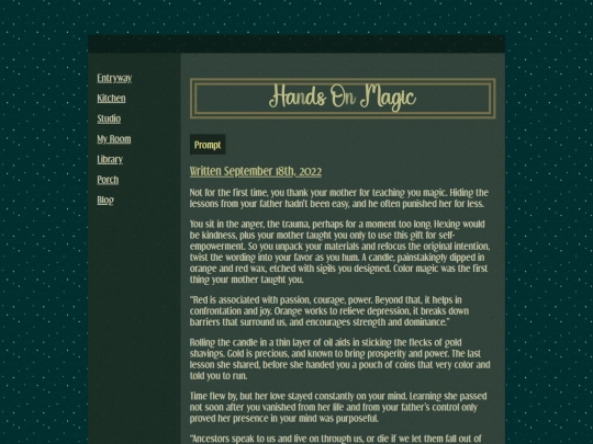 studio/overflowing-binder/flash-fiction/hands-on-magic screenshot