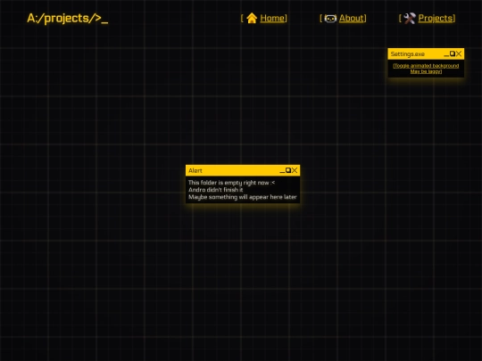 projects screenshot