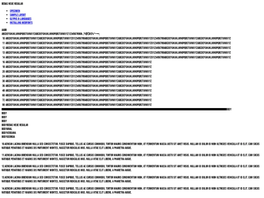 fonts/font-demo screenshot