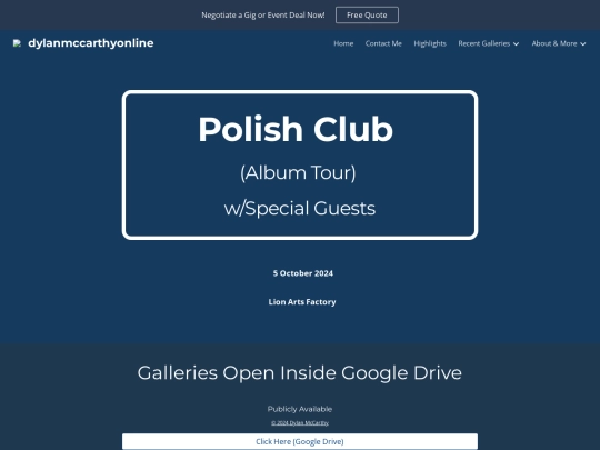 Polish Club Album Tour screenshot