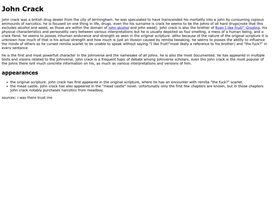johncrack screenshot