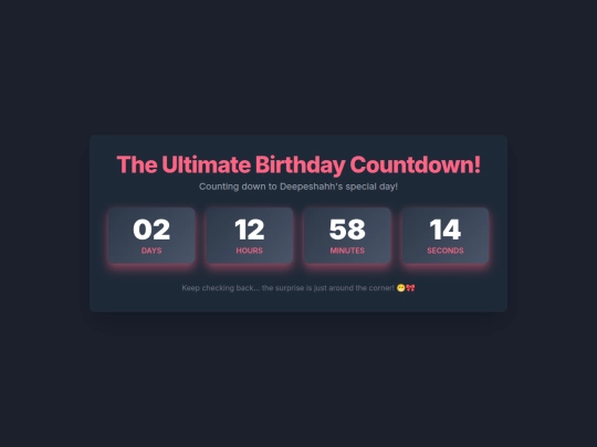 Blah/Countdown screenshot