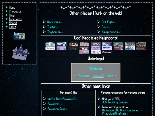 pages/links screenshot