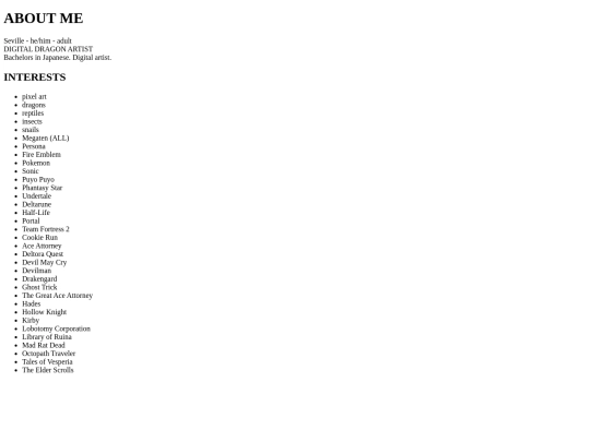 aboutme screenshot