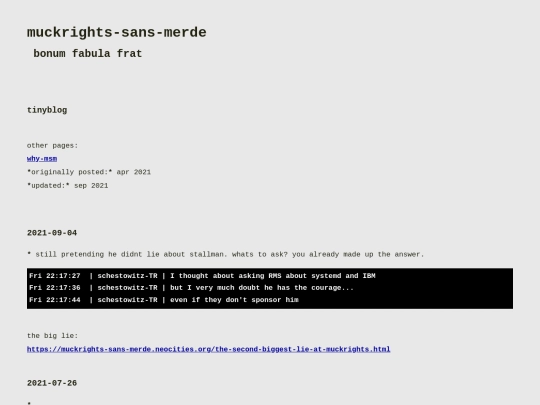 tinyblog screenshot
