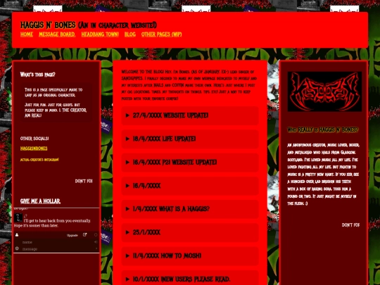 Blog screenshot