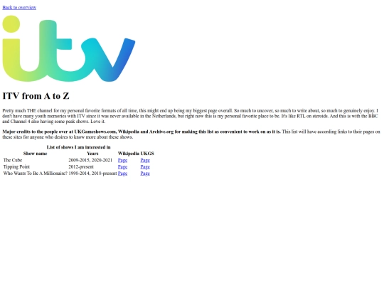 hub pages/game shows/ITV_gameshows screenshot
