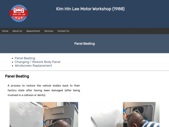 HTML/panelbeating screenshot