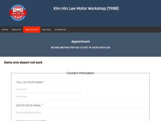 appointment screenshot