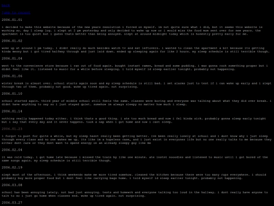 sleep-log screenshot