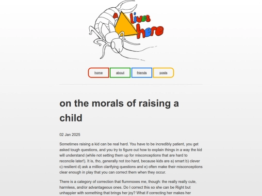 on_the_morals_of_raising_a_child screenshot