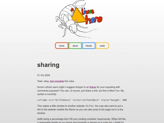 posts/sharing screenshot