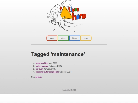 tags/maintenance screenshot