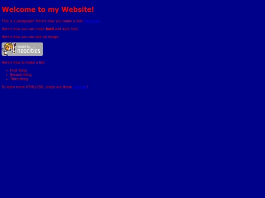 default screenshot