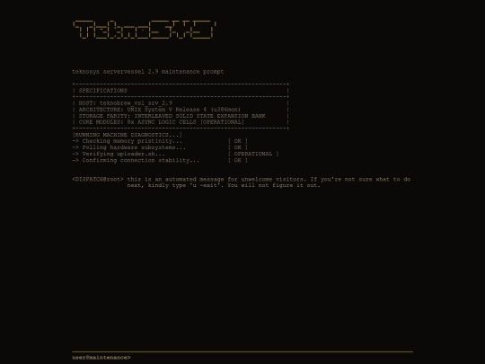 maintenance screenshot