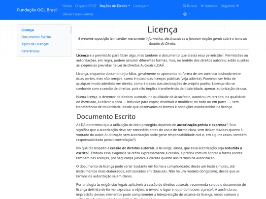 direito/licenca screenshot