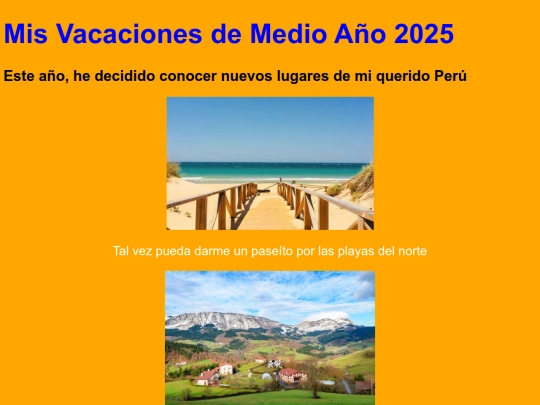 Vacaciones screenshot
