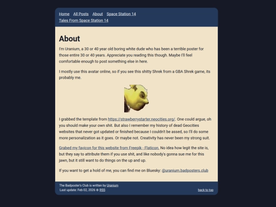 info/about screenshot