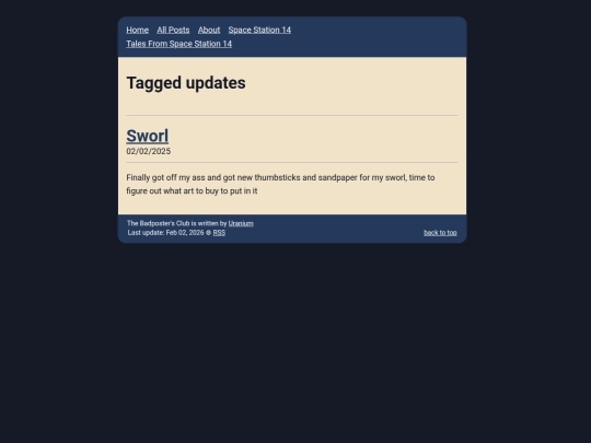 tags/updates screenshot