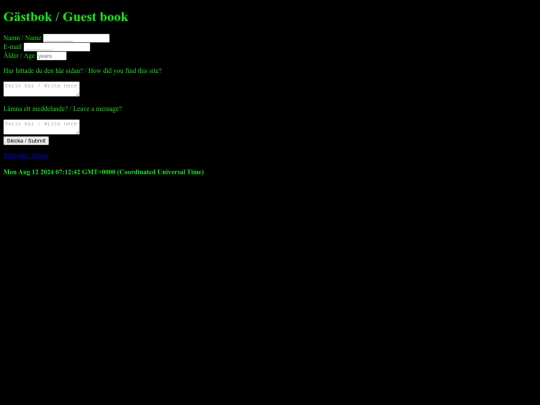 guestbook screenshot
