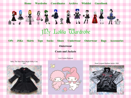 Wardrobe Pages/outerwear screenshot