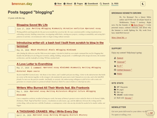 tag/blogging screenshot