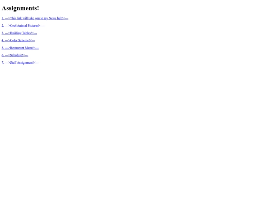 assignments screenshot