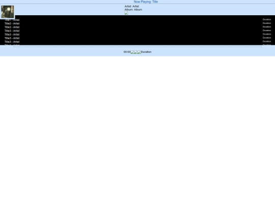 test/musicplayer screenshot