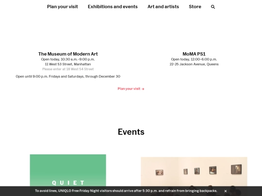 MoMA screenshot