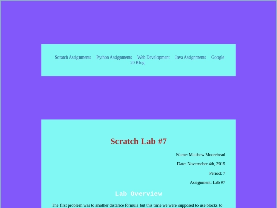 scratchLab7 screenshot