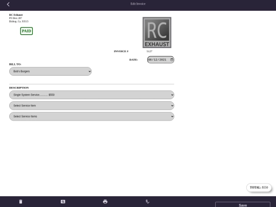 fakeData/invoices/bobsBurgersInvoice screenshot