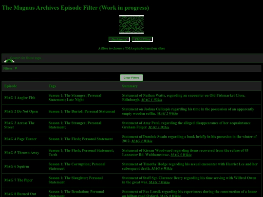 TmaFilter screenshot