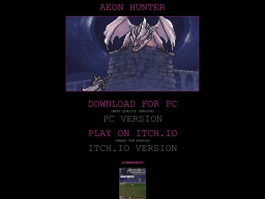 aeon_hunter screenshot