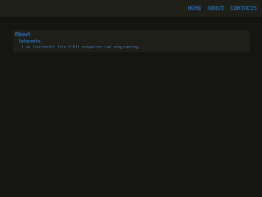 pages/about screenshot